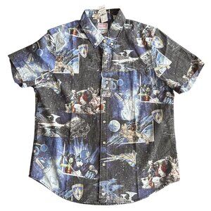 Marvel X Reyn Spooner Guardians Of The Galaxy Aloha Shirt Short Sleeve Button-Do